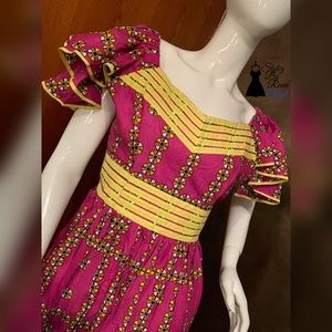 Authentic African Kente Cloth Dress